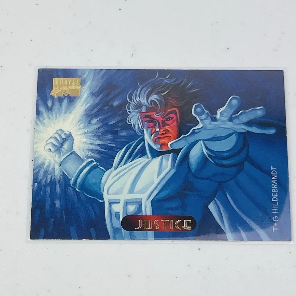 1994 Marvel Masterpieces Justice Hildebrandt Art 61 Trading Card